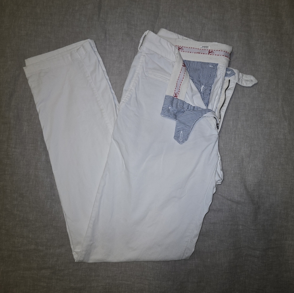 Isaia White Chinos